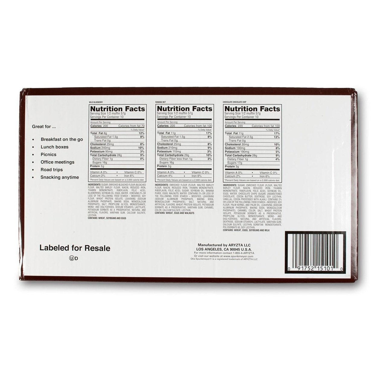 Otis Spunkmeyer Assorted Muffins, 4 Ounce (Pack of 15) thumbnail 3