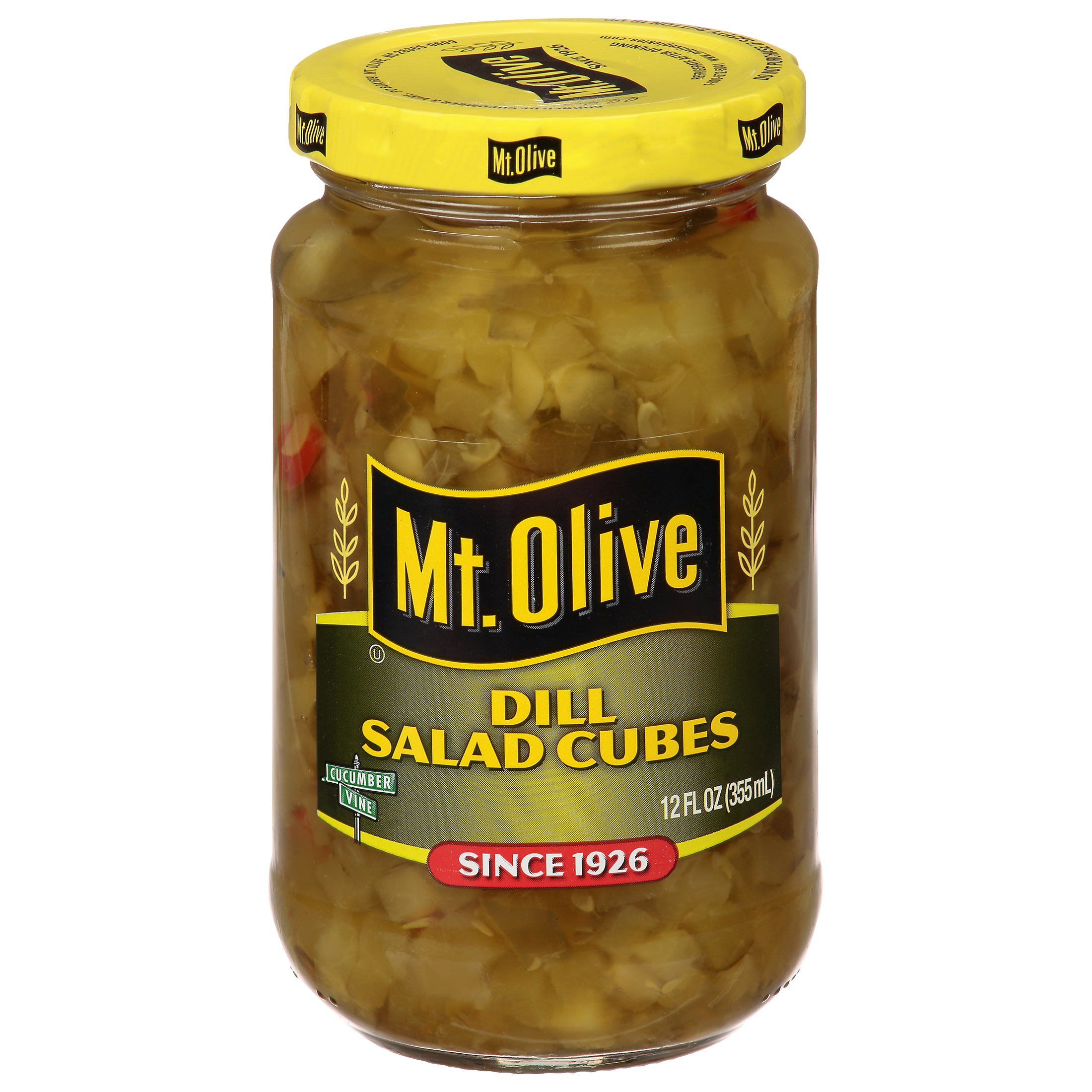 Mt. Olive Salad Cubes Dill Pickles, 12 fl oz Jar thumbnail 2