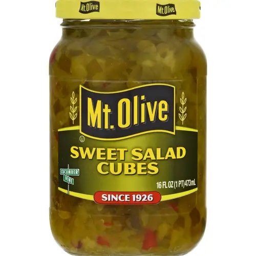 Mt Olive Sweet Salad Cubes 16 oz