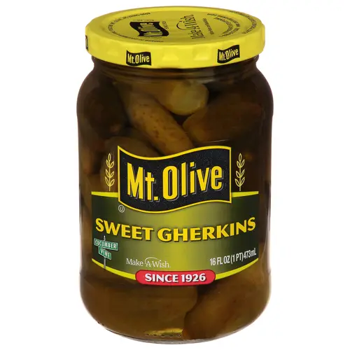 Mt. Olive Sweet Gherkin Pickles, 16 fl oz Jar thumbnail 2