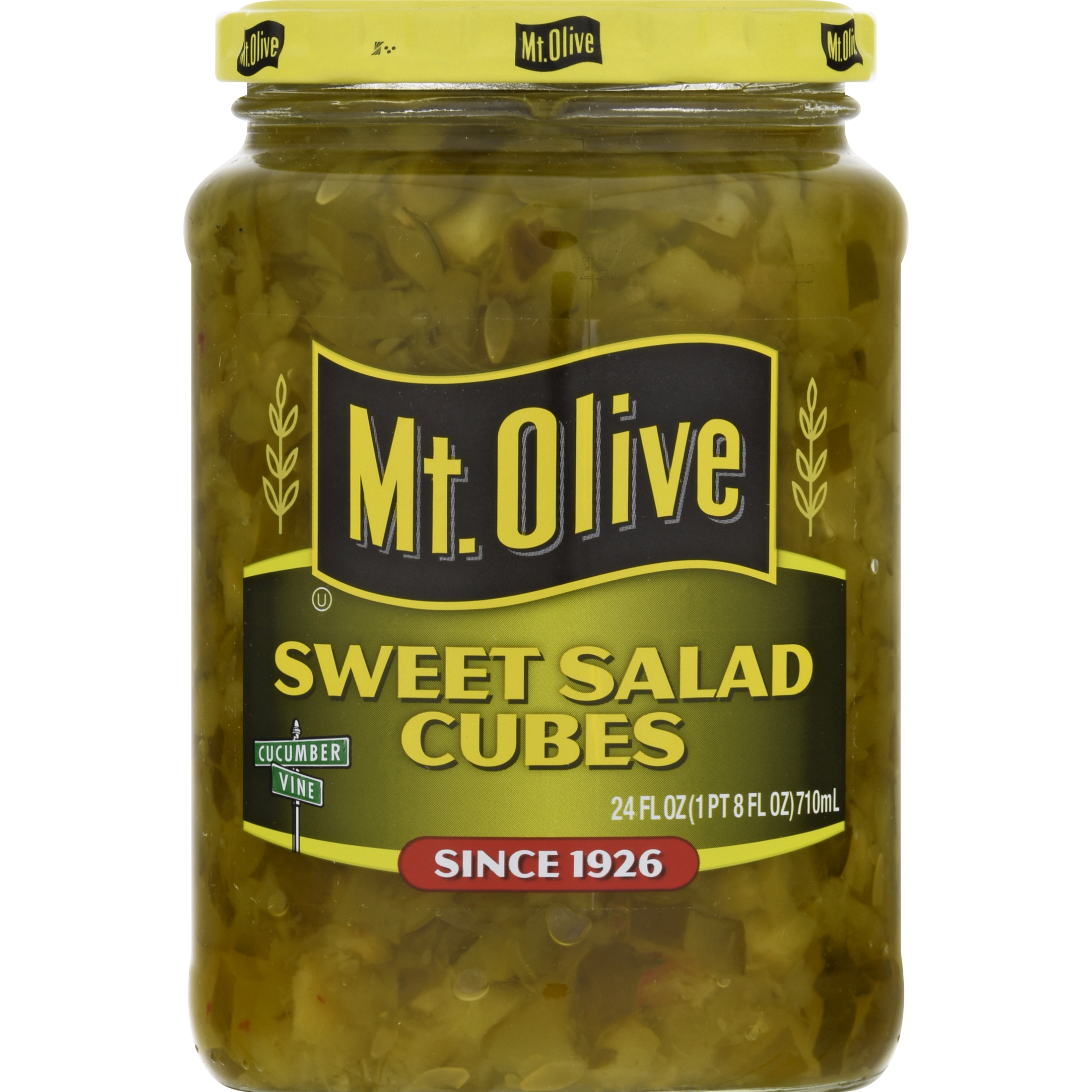 Mt. Olive Sweet Salad Cubes - 24 fl oz jar