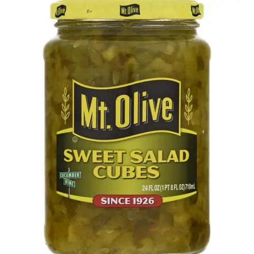 Mt. Olive Sweet Salad Cubes - 24 fl oz jar