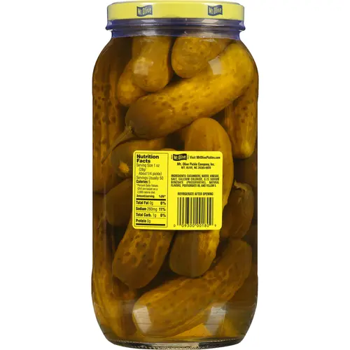 Mt. Olive Whole Kosher Dill Pickles, 80 fl oz Jar thumbnail 4