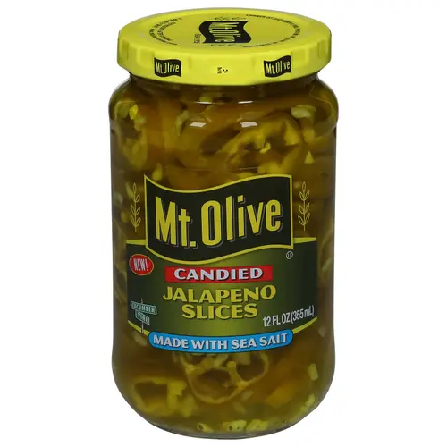 Mt. Olive Candied Jalapeno Slices Made With Sea Salt, 12 fl oz Jar thumbnail 2