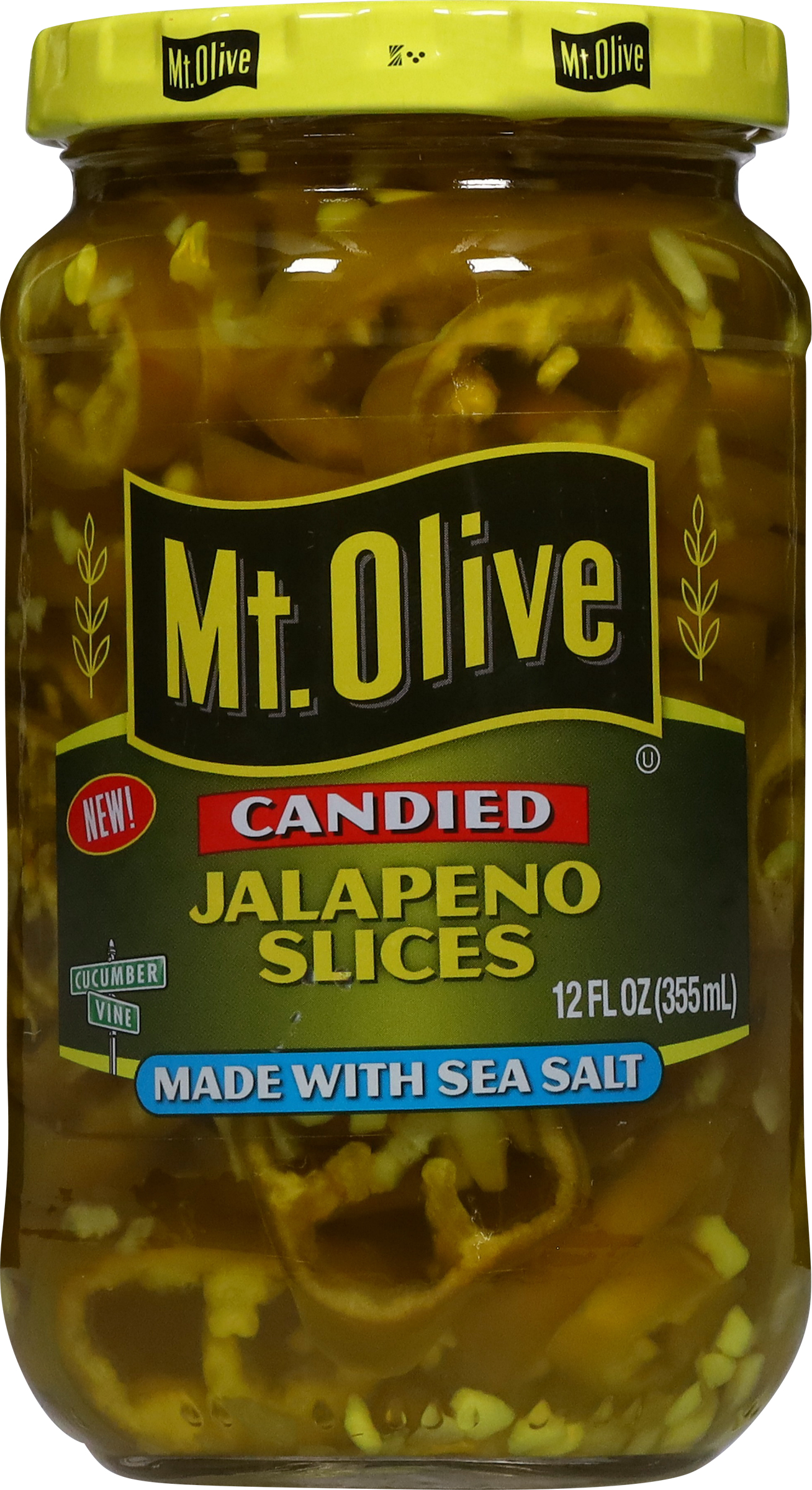 Mt. Olive Candied Jalapeno Slices Made With Sea Salt, 12 fl oz Jar thumbnail 3