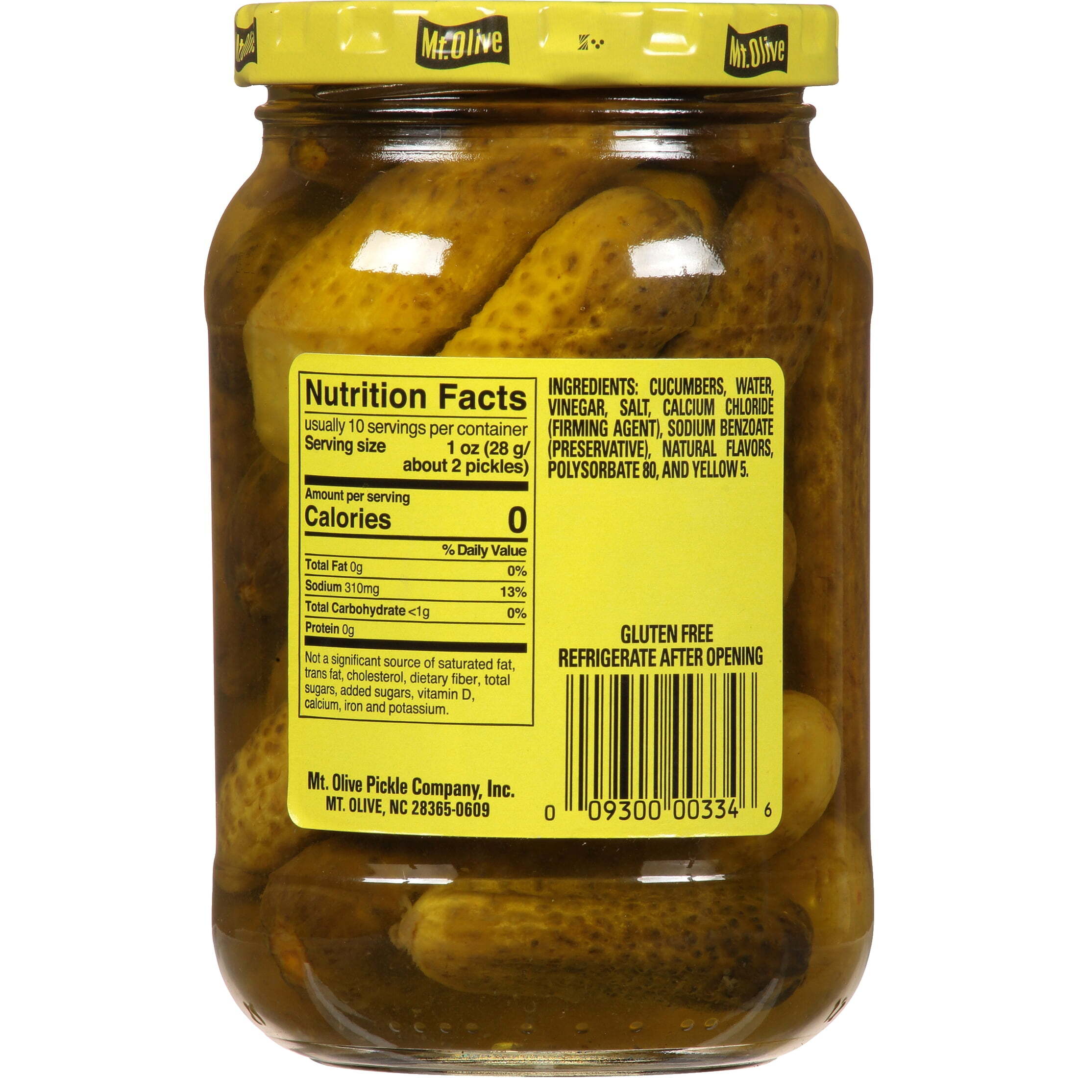 Mt. Olive Petite Snack Crunchers Kosher Dill Pickles, 16 fl oz Jar thumbnail 3