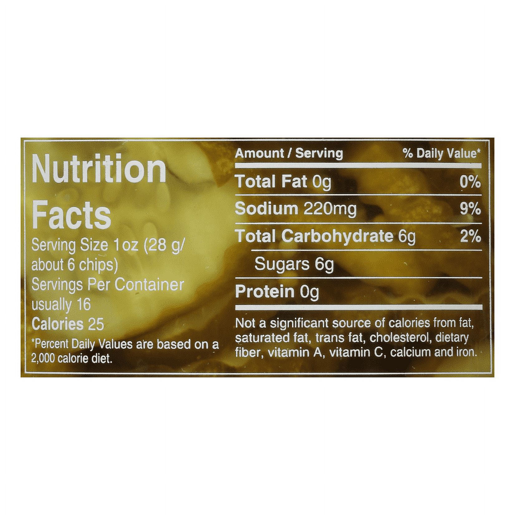 Mt. Olive Sweet Bread & Butter Pickle Chips made with Sea Salt, 24 fl oz Jar thumbnail 2