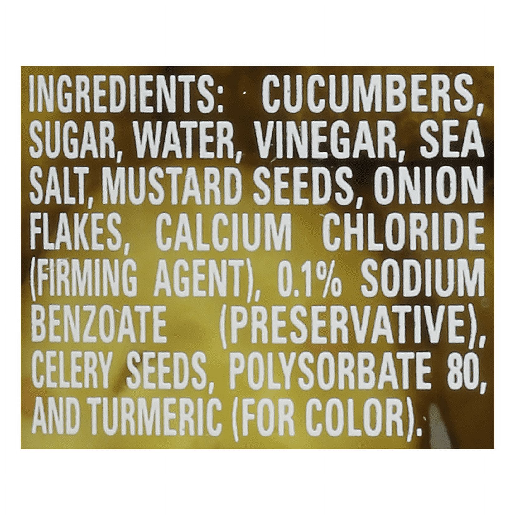 Mt. Olive Sweet Bread & Butter Pickle Chips made with Sea Salt, 24 fl oz Jar thumbnail 3