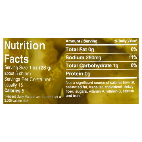 Mt. Olive Fresh Pack Mini Stuffer Hamburger Dill Chips Sea Salt Pickles, 24 fl oz Jar thumbnail 2