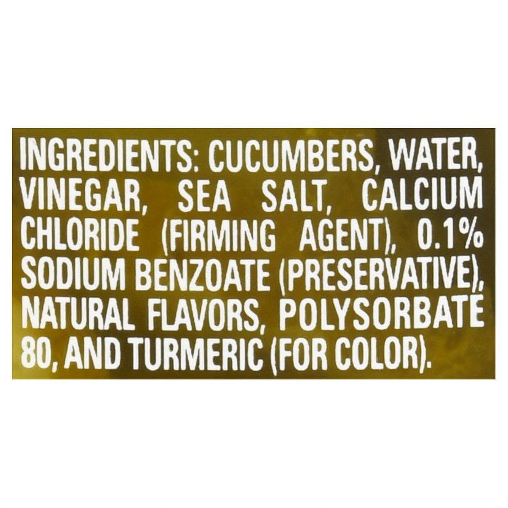 Mt. Olive Fresh Pack Mini Stuffer Hamburger Dill Chips Sea Salt Pickles, 24 fl oz Jar thumbnail 3