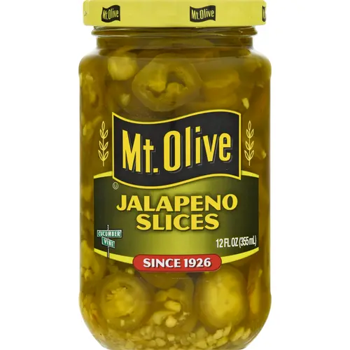 (6 pack) Mt Olive Fresh Pack Jalapeno Pepper Slices, 12 fl oz Jar thumbnail 2
