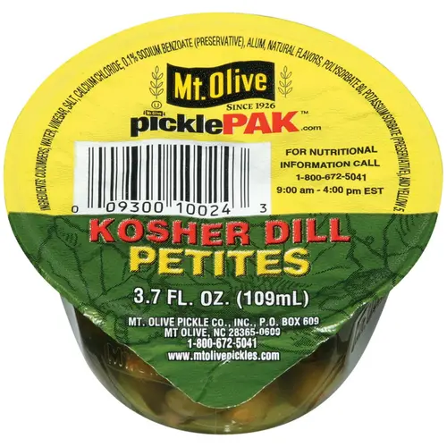 Mt. Olive PicklePak Kosher Dill Petites Pickles 4 - 3.7 fl oz Cups thumbnail 3