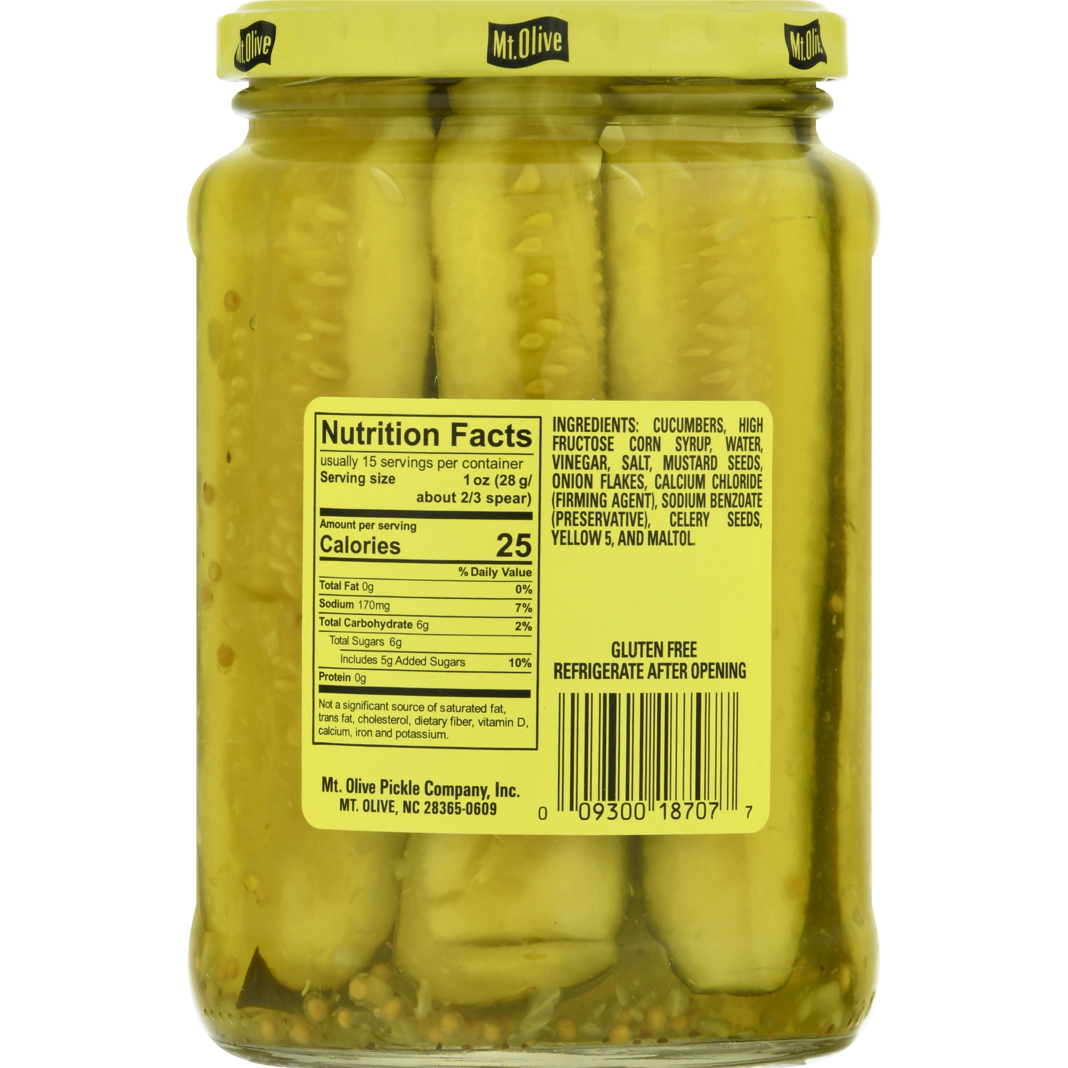 Mt. Olive Pickle Spears, Bread & Butter, 24 Fl Oz thumbnail 2