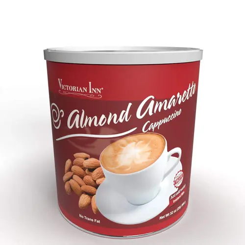 Victorian Inn Instant Cappuccino - Almond Amaretto - Ideal as Coffee Creamer - 2 Pound (Pack of 1)