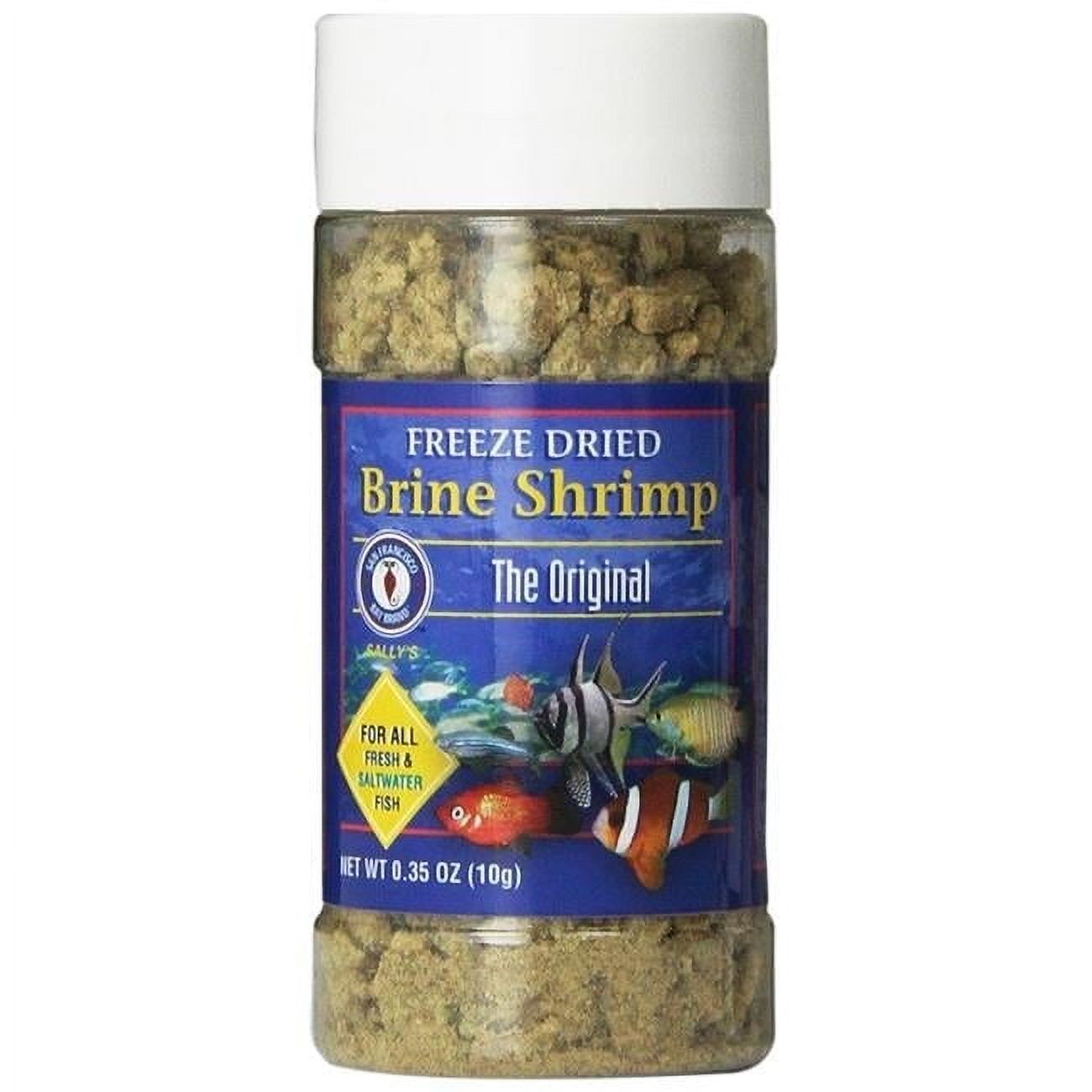 San Francisco Bay Brand 009014 10 g Freeze Dried Brine Shrimp for Fresh & Saltwater Fish