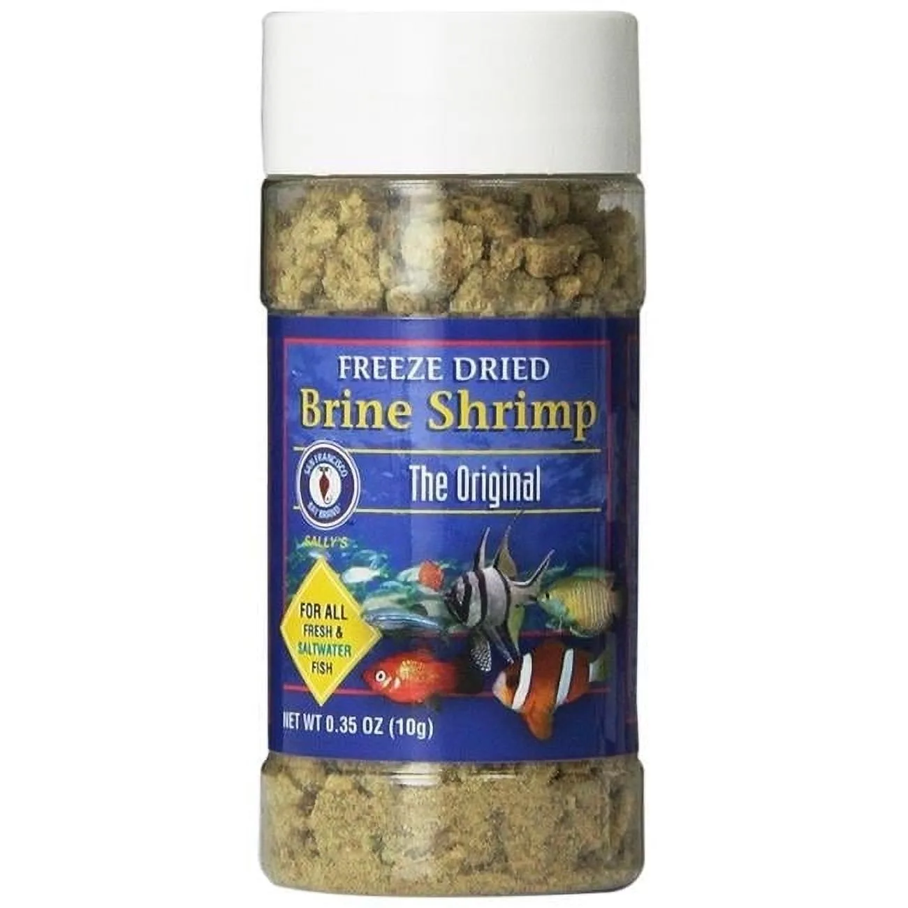 San Francisco Bay Brand 009014 10 g Freeze Dried Brine Shrimp for Fresh & Saltwater Fish
