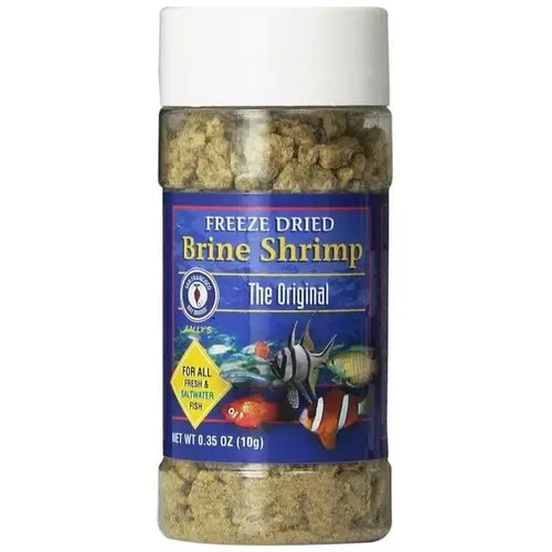 San Francisco Bay Brand 009014 10 g Freeze Dried Brine Shrimp for Fresh & Saltwater Fish