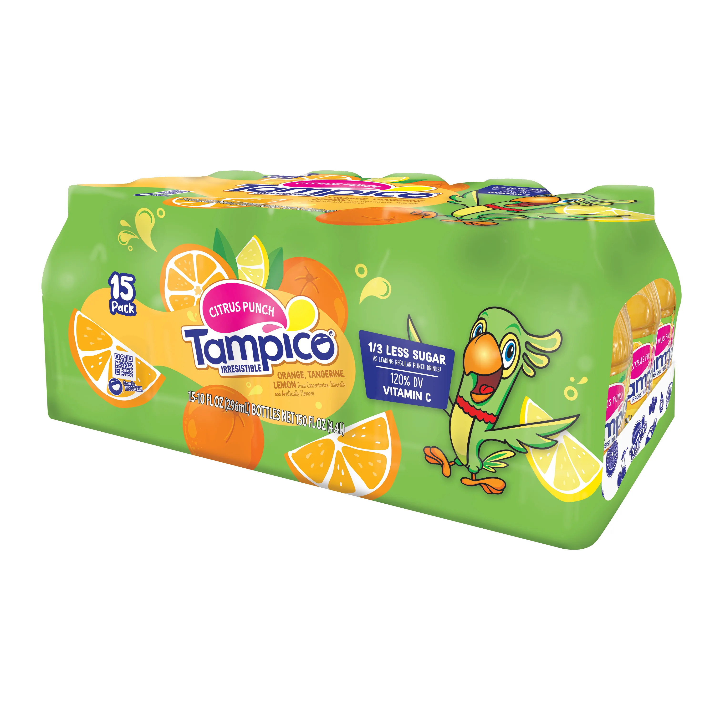 Tampico Citrus Punch, Orange Tangerine Lemon Juice Drink 10 fl oz 15 pack