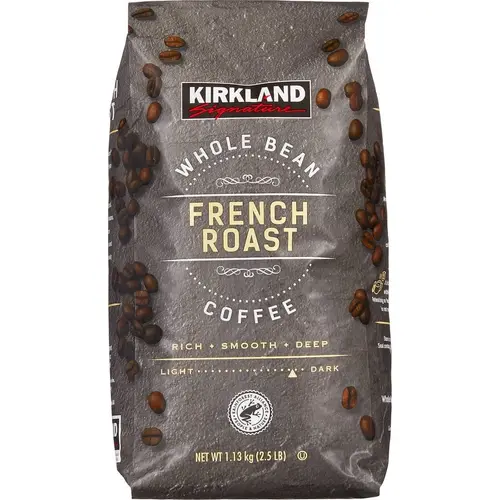 Kirkland Signature Whole Bean Coffee French Roast 2.5 Pounds