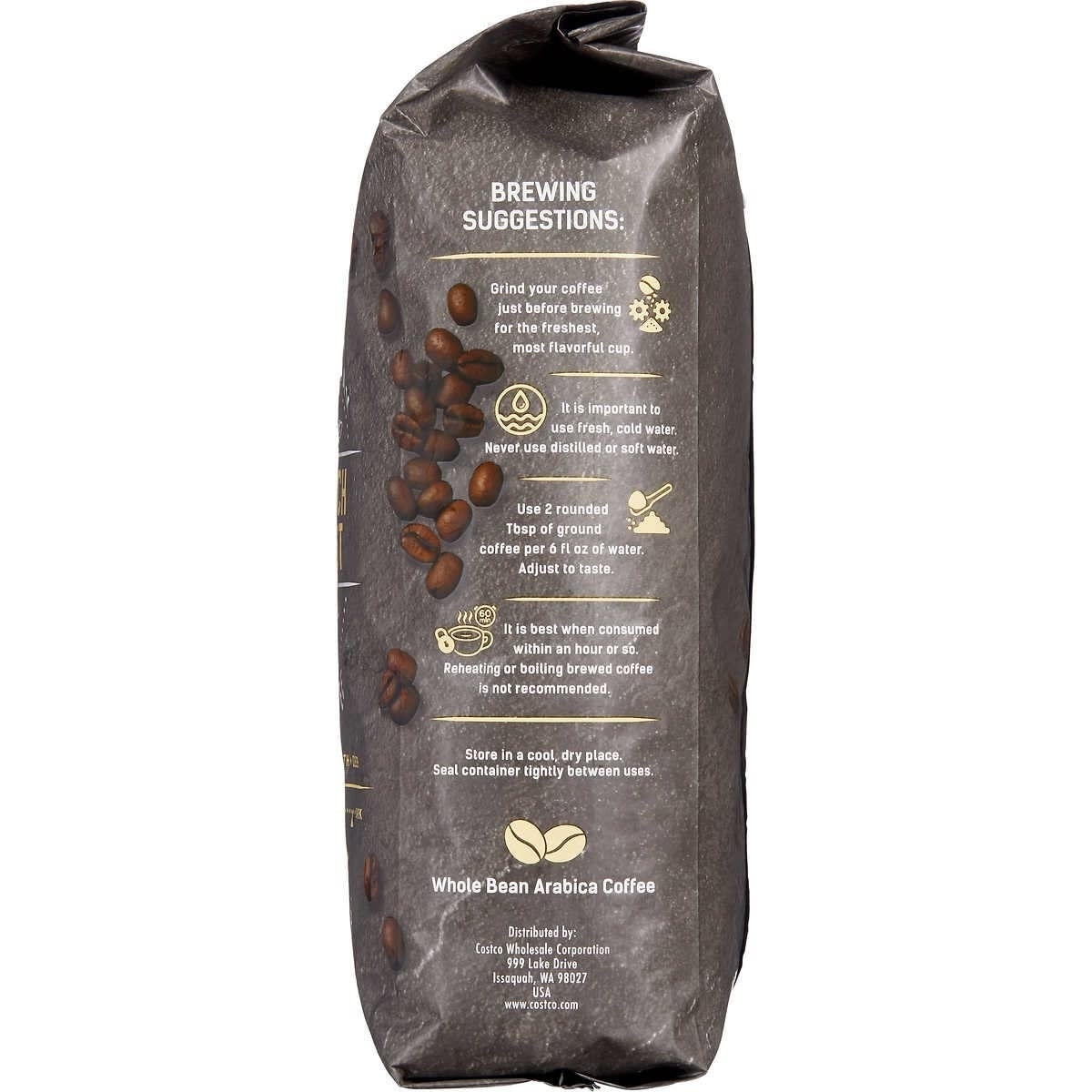 Kirkland Signature Whole Bean Coffee French Roast 2.5 Pounds thumbnail 2