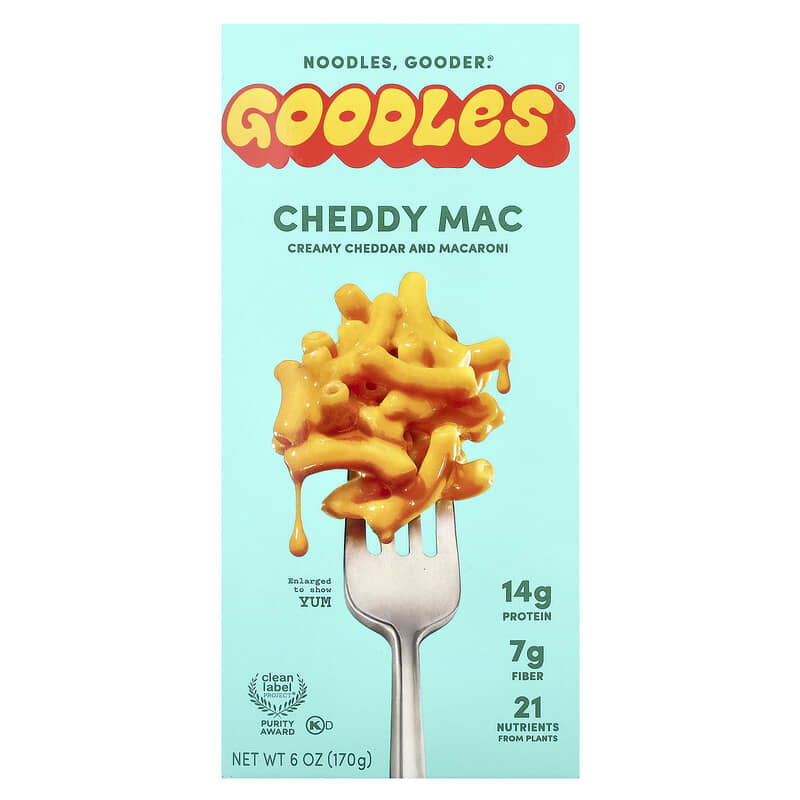 Goodles, Cheddy Mac, Creamy Cheddar and Macaroni, 6 oz Pack of 2