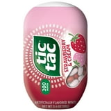 Tic Tac Strawberry & Cream Flavored Mints, On-The-Go Refreshment, 3.4 oz Bottle Pack