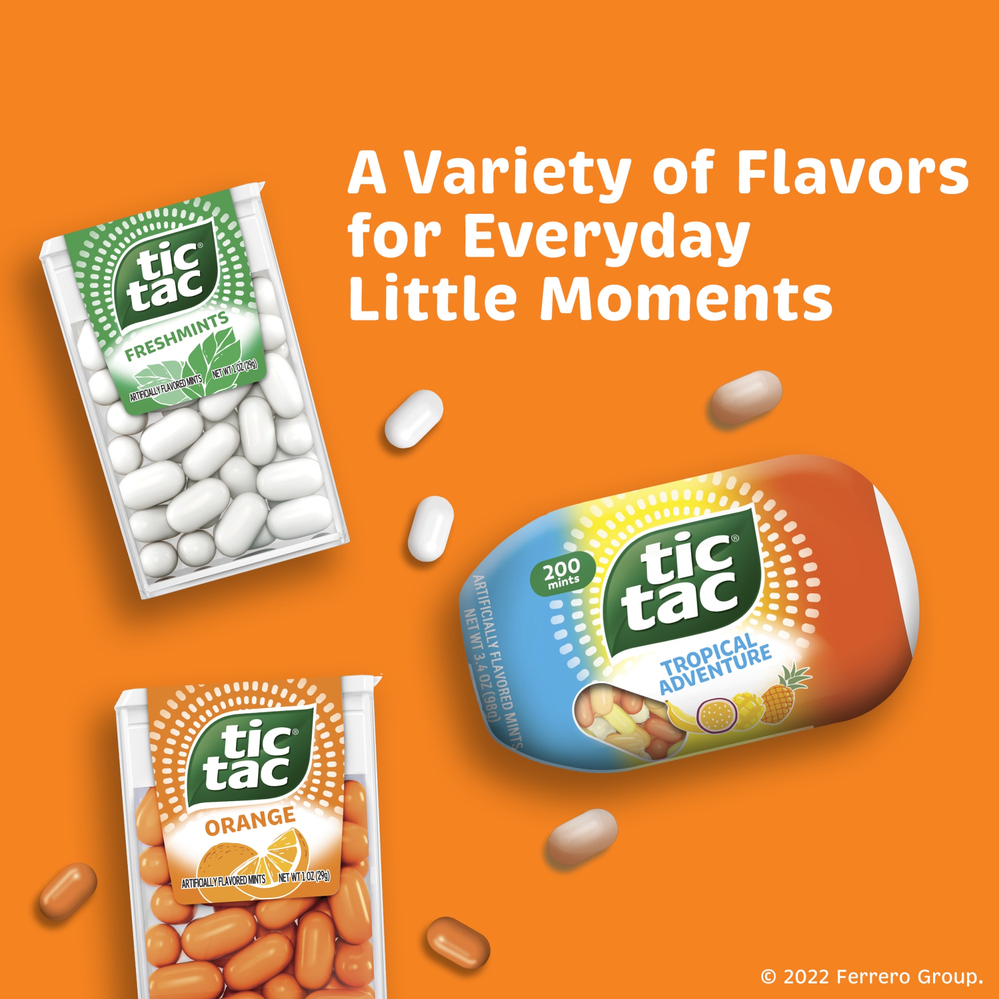 Tic Tac Orange Flavored Mints, On-The-Go Refreshment, 3.4 oz Bottle Pack thumbnail 4