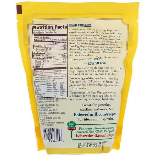 Bob's Red Mill, Egg Replacer, 12 oz Pack of 4 thumbnail 2