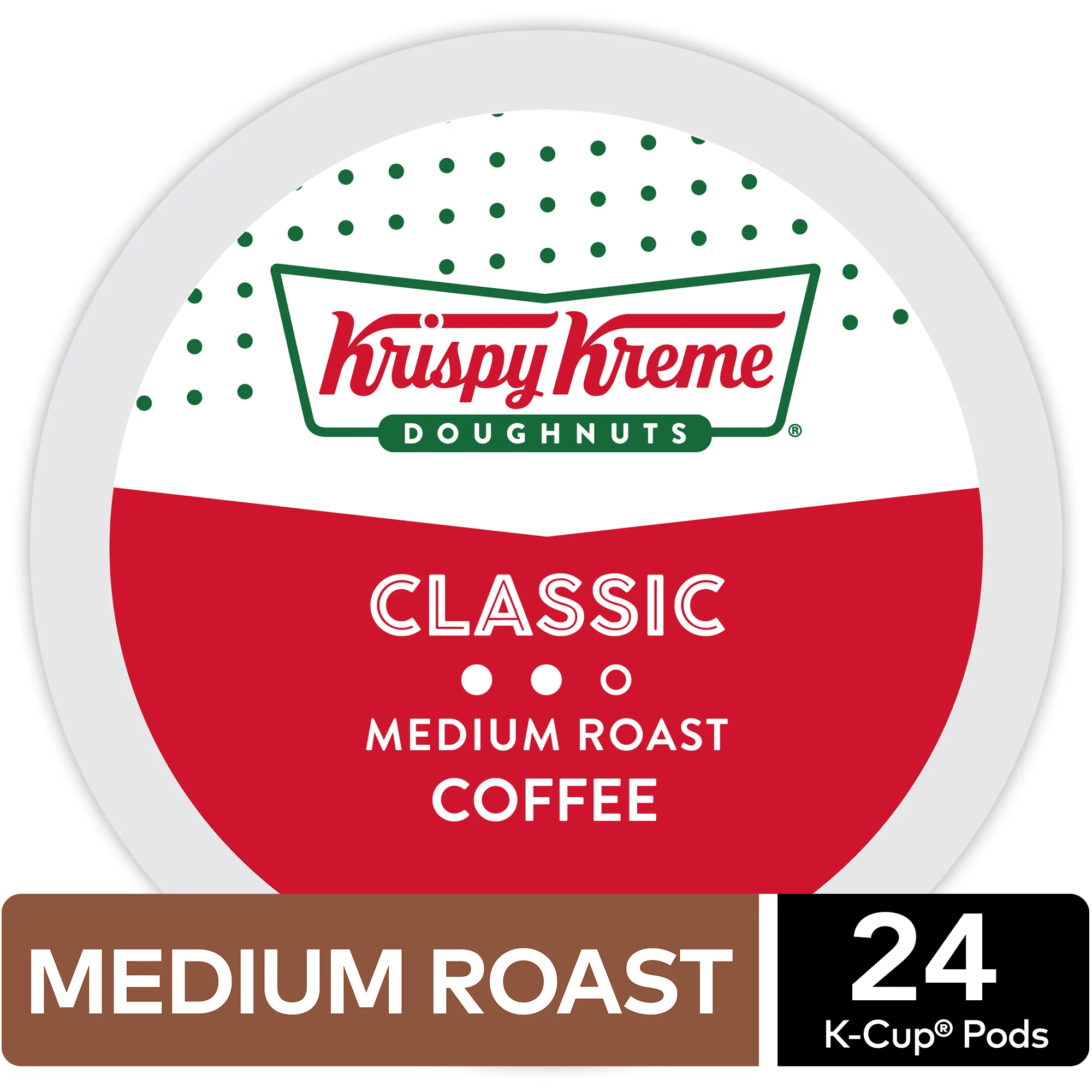 Krispy Kreme Classic Keurig K-Cup Coffee Pods, Medium Roast, 24 Count